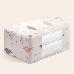 Non-Woven Fabric cloth quilt storage bag and Organizer with Reinforced Handle